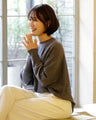 A comfortable dolman knit that doesn't show your body shape!