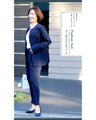 Peplum suit that makes you look slimmer and more feminine