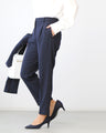 Peplum suit that makes you look slimmer and more feminine