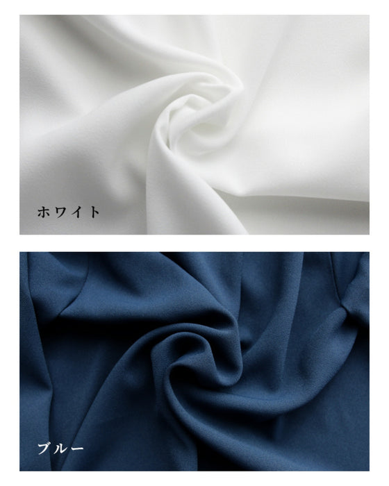 Clean around the face! Beautiful décolletage skipper blouse