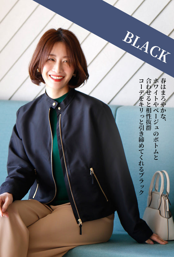 Ehre styleオリジナルフレアスカートの正解アウター ライダース風ジャケット
