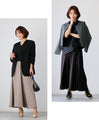 For a classy look. Don't just go for casual! Satin tuck skirt