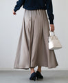 For a classy look. Don't just go for casual! Satin tuck skirt