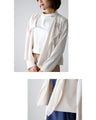 A beautifully draped chiffon collar cardigan that can be worn until early summer