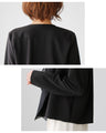 A beautifully draped chiffon collar cardigan that can be worn until early summer