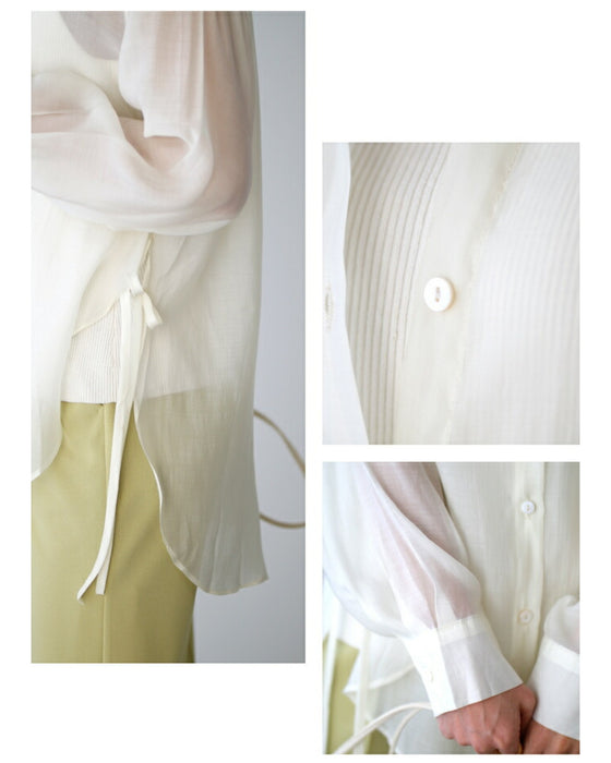 A must-have for adults! A sheer shirt that's fun to coordinate