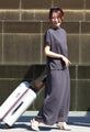 Perfect for travel or long commutes. A comfortable set for your trip. Skirt set