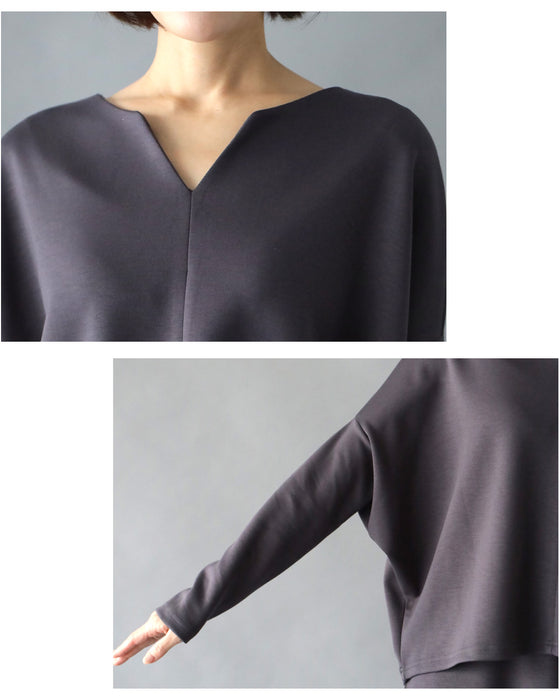 「長袖」旅行や長時間移動に◎ 疲れない旅楽セット スカートセットアップ