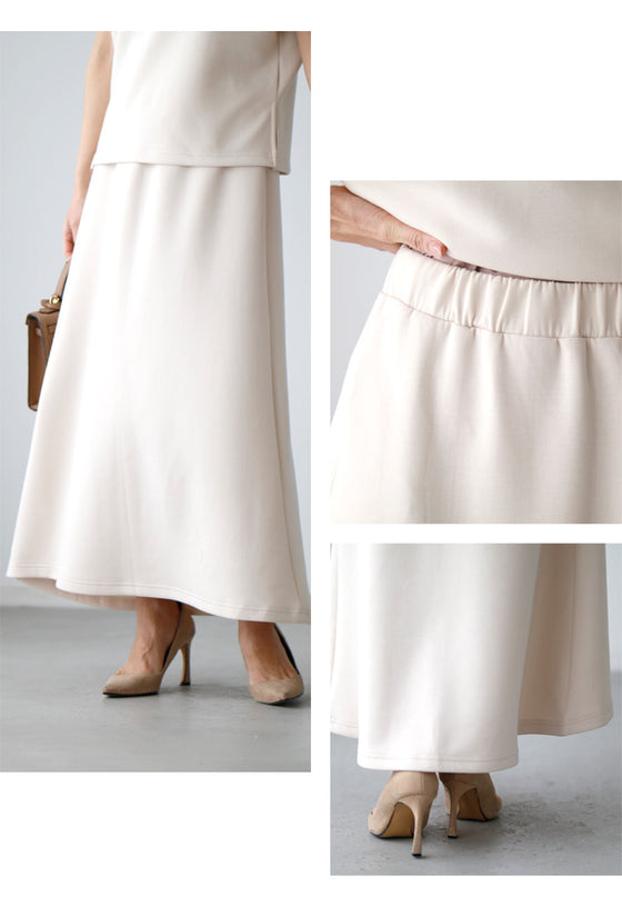 Perfect for travel or long commutes. A comfortable set for your trip. Skirt set