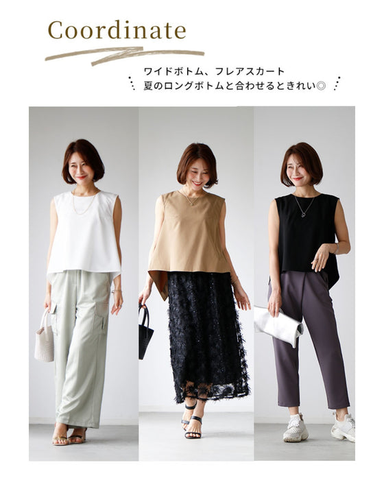 Fashion starts from the back! A back slit tank top for adults