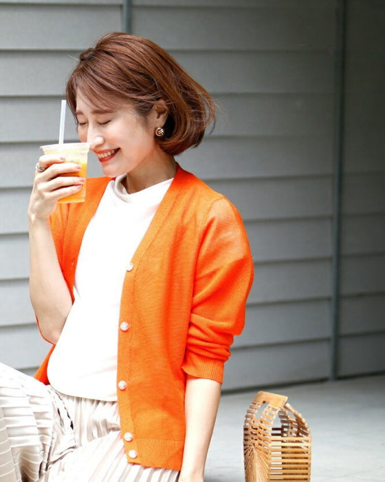 Summer for women in their 40s! Why are cardigans essential? Vitamin-colored cardigans