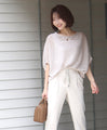 Even in summer, you don't want to show skin! Layered tops