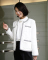 New tweed work jacket adds a touch of glamour