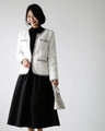 New tweed work jacket adds a touch of glamour