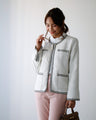 New tweed work jacket adds a touch of glamour