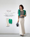 Casual is beautiful! A short-sleeved striped top that can be worn like a T-shirt