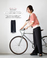 Casual is beautiful! A short-sleeved striped top that can be worn like a T-shirt