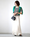 Casual is beautiful! A short-sleeved striped top that can be worn like a T-shirt