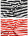 Casual is beautiful! A short-sleeved striped top that can be worn like a T-shirt