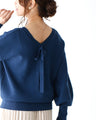 Feminine! A lovely back-show ribbon knit