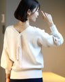 Feminine! A lovely back-show ribbon knit