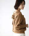 Feminine! A lovely back-show ribbon knit