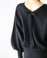 Feminine! A lovely back-show ribbon knit