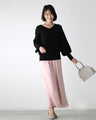 Feminine! A lovely back-show ribbon knit