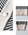 Break away from the basics with a patterned cardigan! Herringbone pattern for adults