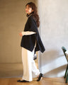 Cover your body shape. 360 degrees invincible! Poncho knit