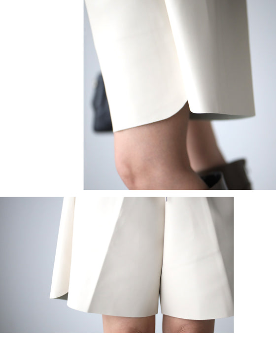 挑戦したい!大人のショーパンフェイクレザー素材