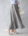 Add a touch of glamour to your days off and work! Lamé knit skirt