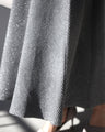 Add a touch of glamour to your days off and work! Lamé knit skirt