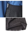 Add a touch of glamour to your days off and work! Lamé knit skirt