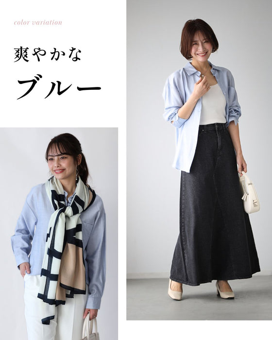 着まわせる! 柔らか シャツ 大人のシアーカラー