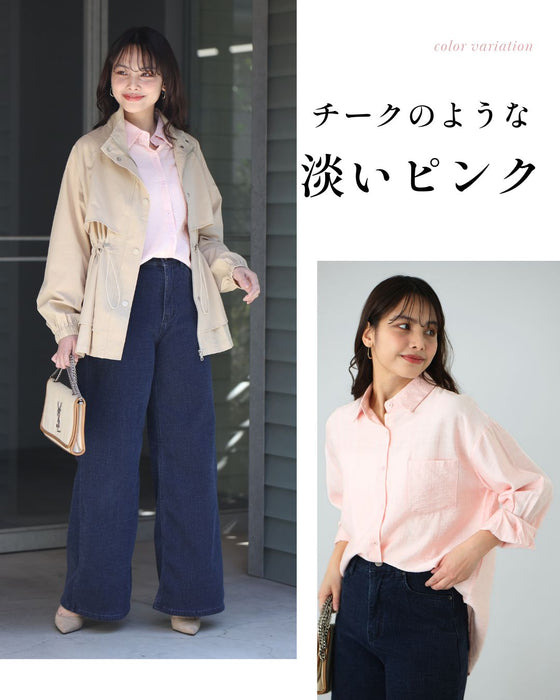 着まわせる! 柔らか シャツ 大人のシアーカラー