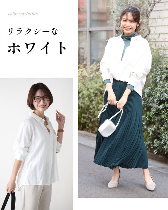 着まわせる! 柔らか シャツ 大人のシアーカラー