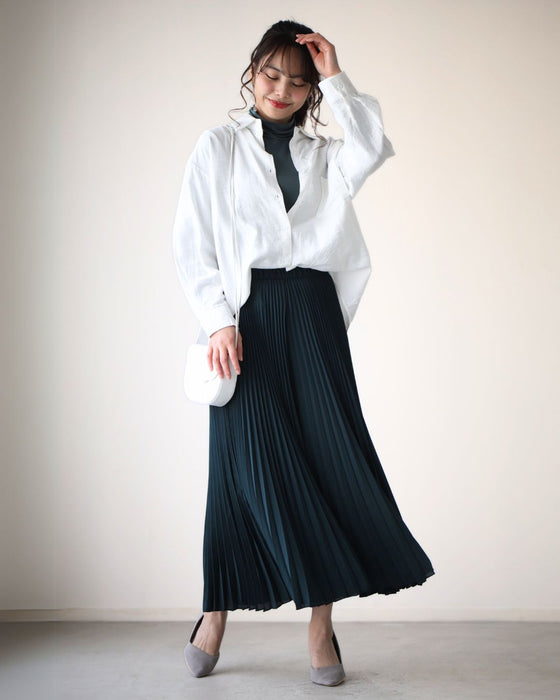 着まわせる! 柔らか シャツ 大人のシアーカラー