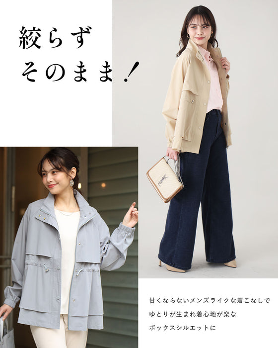 2wayで楽しむ綺麗めでカワイイギャザーブルゾン