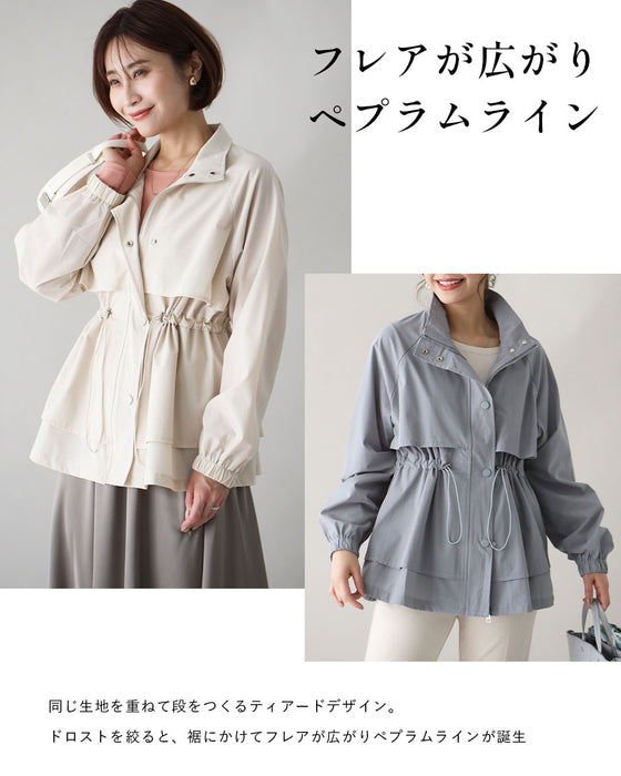 2wayで楽しむ綺麗めでカワイイギャザーブルゾン