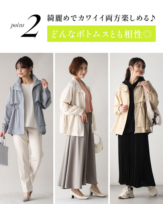 2wayで楽しむ綺麗めでカワイイギャザーブルゾン