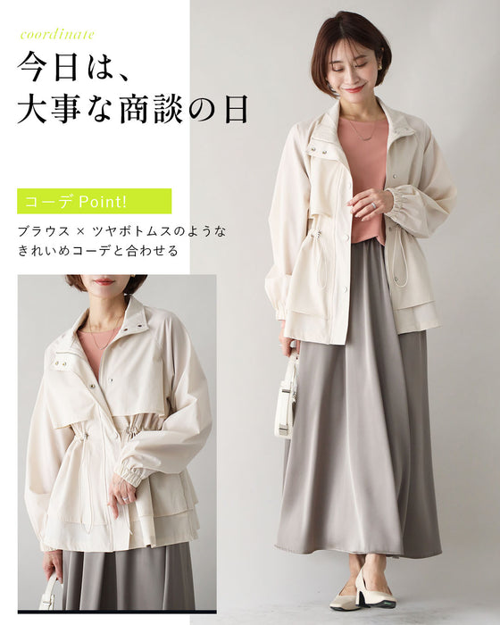 2wayで楽しむ綺麗めでカワイイギャザーブルゾン