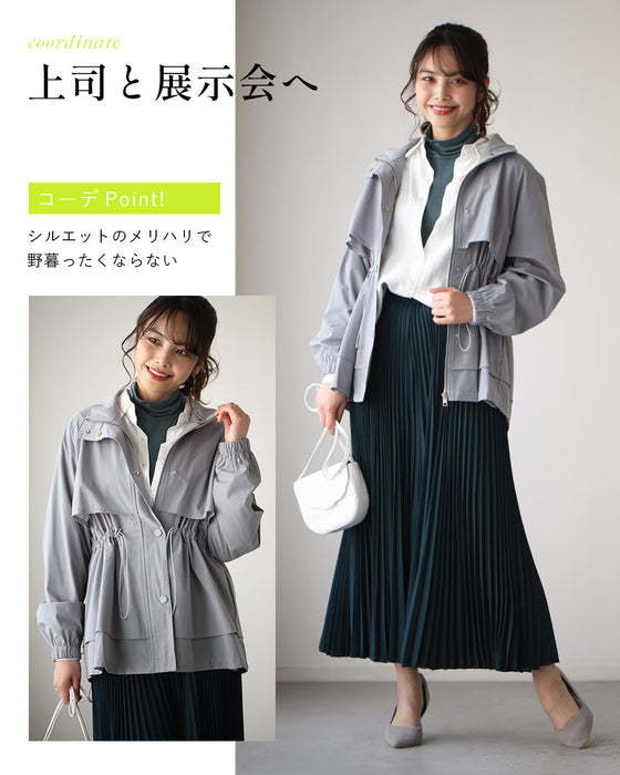 2wayで楽しむ綺麗めでカワイイギャザーブルゾン