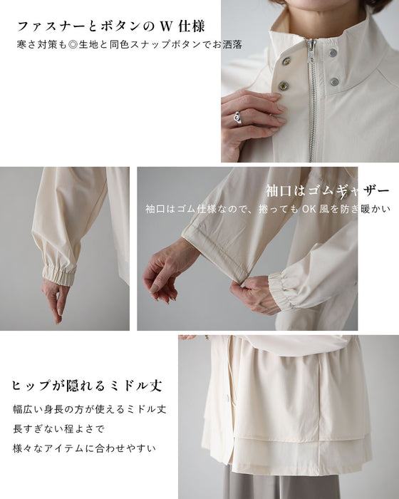 2wayで楽しむ綺麗めでカワイイギャザーブルゾン