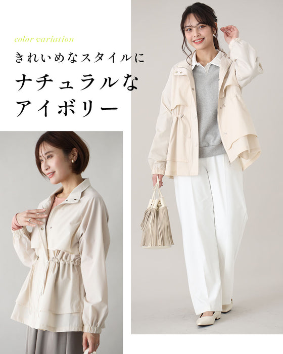 2wayで楽しむ綺麗めでカワイイギャザーブルゾン