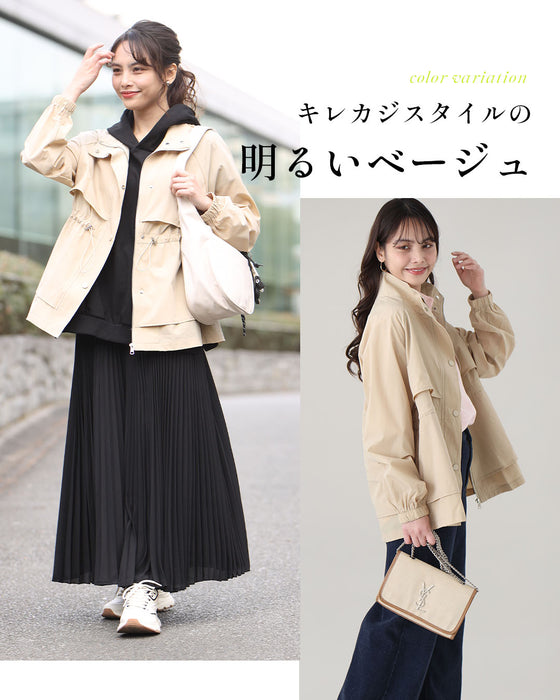 2wayで楽しむ綺麗めでカワイイギャザーブルゾン