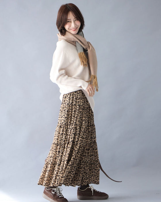 オールシーズン愛用できる優しげレオパード