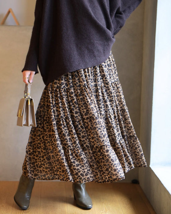 オールシーズン愛用できる優しげレオパード