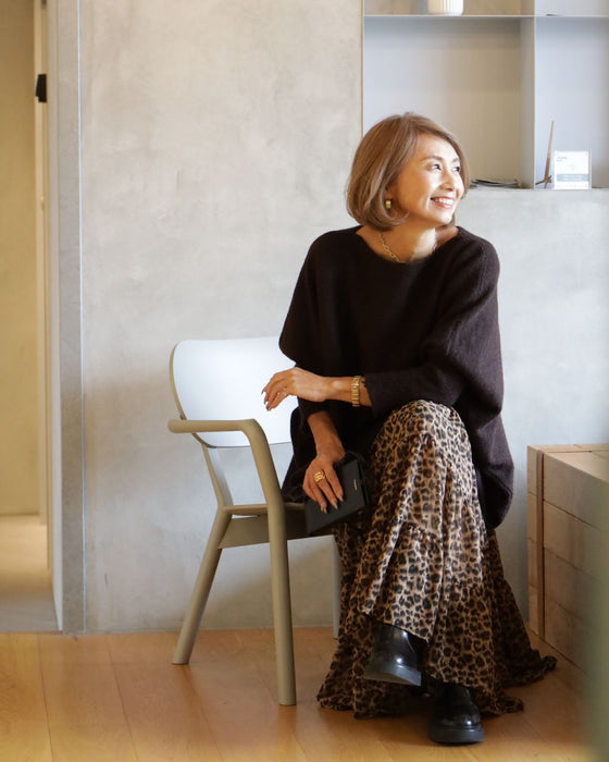 オールシーズン愛用できる優しげレオパード