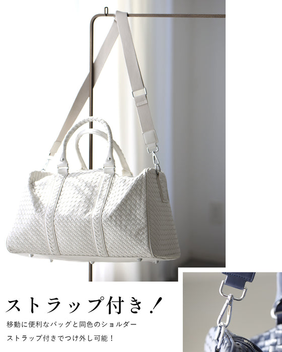 しっかり大容量! 大人の 旅ボストン お洒落も叶う